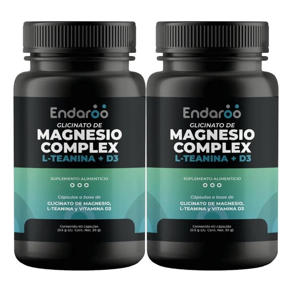Glicinato De Magnesio Con L Teanina | 120 Capsulas Pack