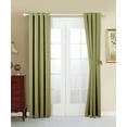 thumbnail image 5 of Home Soft Things Solid Blackout Curtains/Drapes Thermal Insulated Grommet Darkening Curtains, 2 Curtains and 2 Tiebacks Set - Sage - 54 x 96 inches, 5 of 7