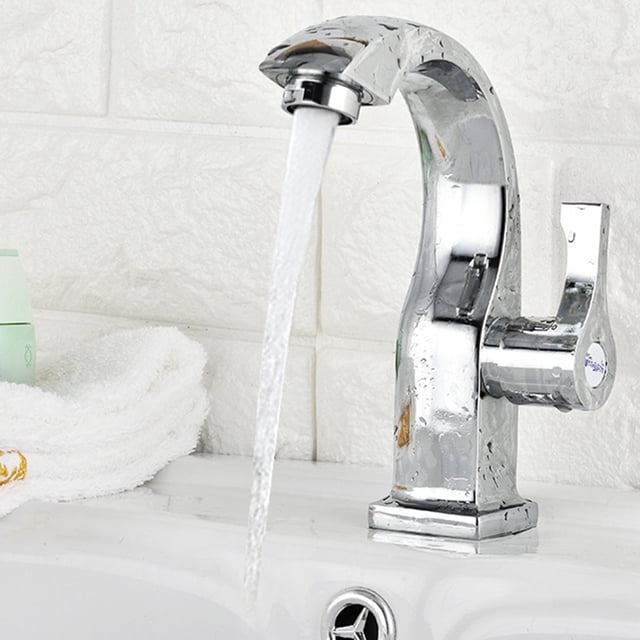 Hytrove Bathroom Tap Set Single Hole Type Silver Temperature Control Bathroom 1Pack
