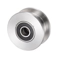 thumbnail image 4 of Uxcell 2pcs H Groove Track Wheel, 1.89" 304 Stainless Steel Sliding Gate Double Bearing Rollers for Inverted Track, 4 of 6