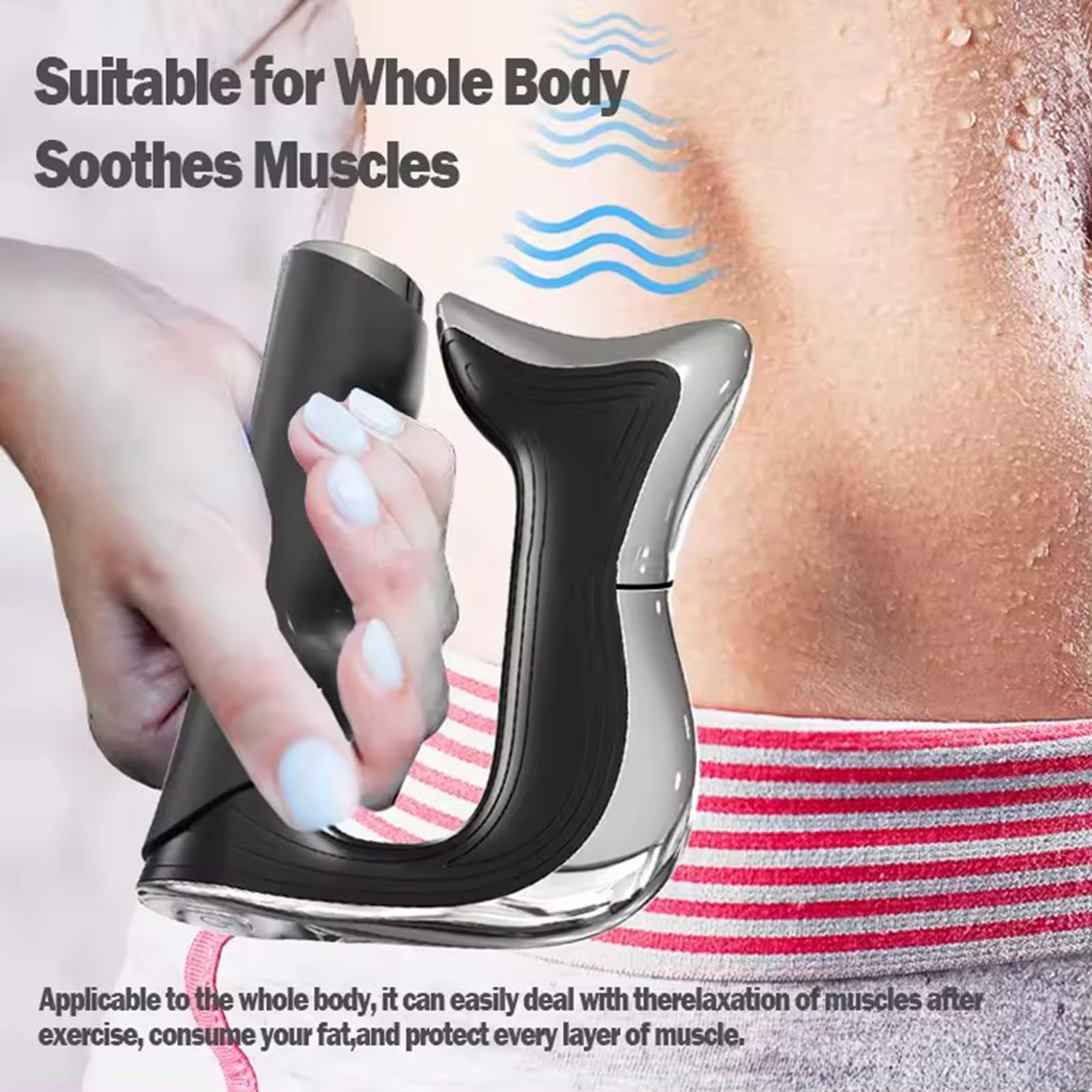 （black）Massage Gun Pain Relief Massager, Rechargeable Massage Gun Deep Tissue for All Body, Gifts for Men & Women