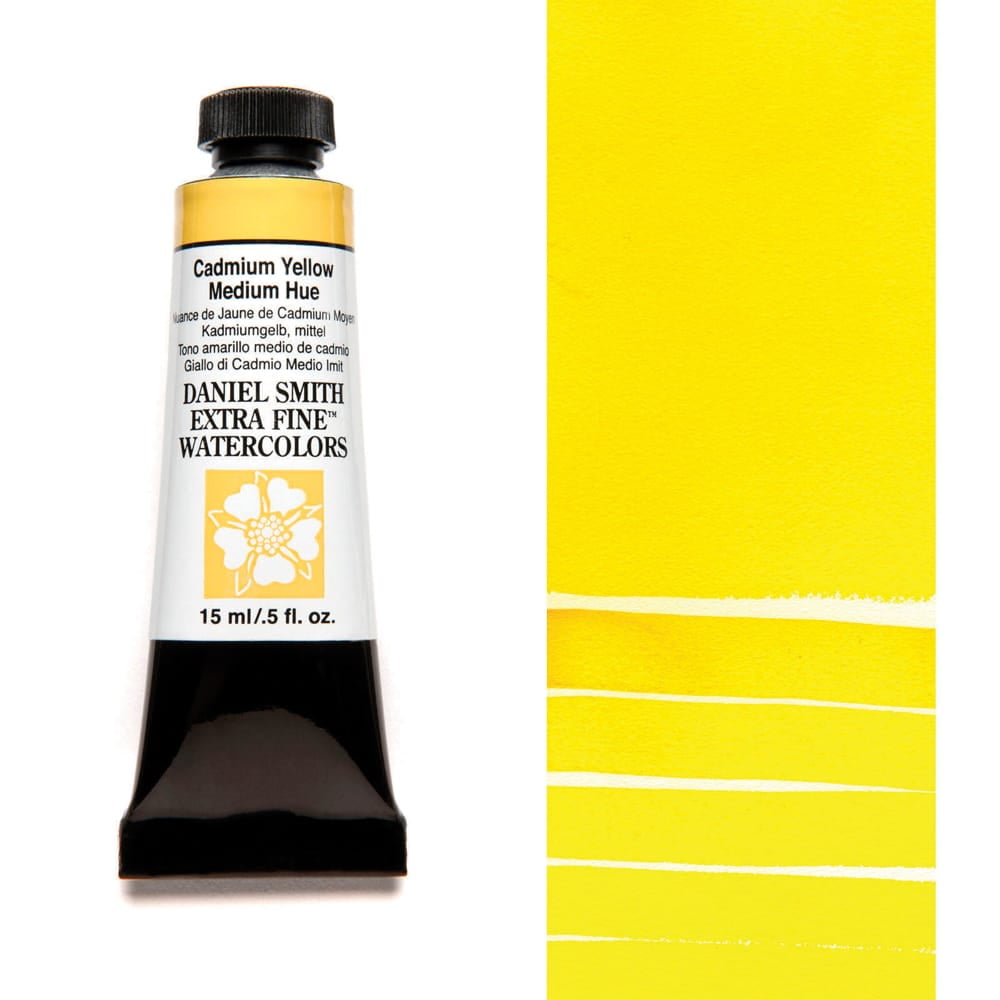 Daniel Smith Extra Fine Watercolor, 15 ml, Cadmium Yellow Medium Hue