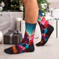 thumbnail image 7 of KLL Colorful Stone World Print Cool Socks Men's Women's Crew Socks Funny Crazy Novelty Stockings, 7 of 7