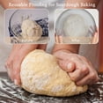 thumbnail image 4 of Cuenco grande de vidrio Ajrwiiy de 4,7 litros con tapa para pan de masa madre, 4 of 7