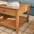 Greenport Coffee Table, Solid Wood with a Brushed Walnut Finish