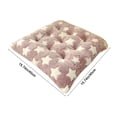 thumbnail image 4 of Cojín cuadrado para silla | Almohadilla de asiento suave con lazos | Alfombrilla lavable de 40x40 cm para silla de comedor, 4 of 6