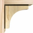 thumbnail image 3 of 8"W x 8"D x 8"H Huntington Rough Sawn Corbel w/Backplate, Douglas Fir, 3 of 9