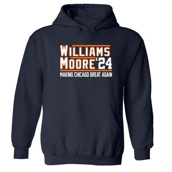 Caleb Williams DJ Moore 2024 Chicago Hooded Sweatshirt Hoodie