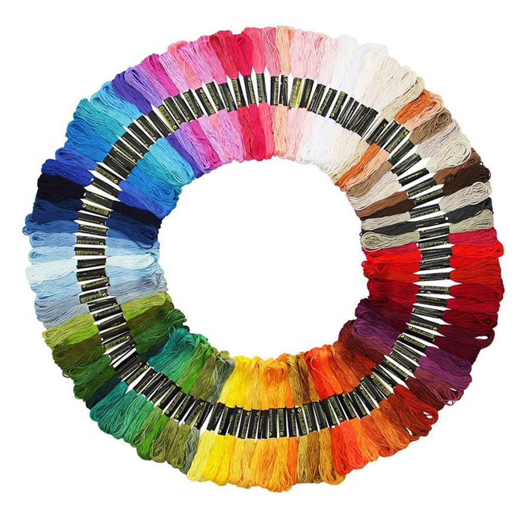 Embroidery Thread, Friendship Bracelets Strings, Rainbow 50/100/150 Color Embroidery Floss for DIY Craft With the tool