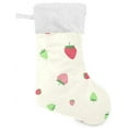 thumbnail image 7 of SKYSONIC Strawberry Christmas Stocking Personalized Large Candy Stocking Hanging Gift Xmas Stockings Decoration for Family Holiday Party Ornaments Decor Fireplace, 7 of 7