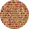 thumbnail image 1 of Ahgly Company Machine Washable Indoor Round Transitional Orange Area Rugs, 3' Round, 1 of 7