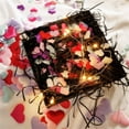 thumbnail image 4 of Mini esponja romántica de satén para decoración de San Valentín, pétalos de corazón de boda, confeti, mesa, cama, pétalos de corazón, 100 piezas, 4 of 4