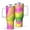 White-4, variant on 40oz Tumbler with Handle and Straw, Vacuum Insulated Stainless Steel Travel Mug, Fits Car Cup Holder, Neon Fluid Print