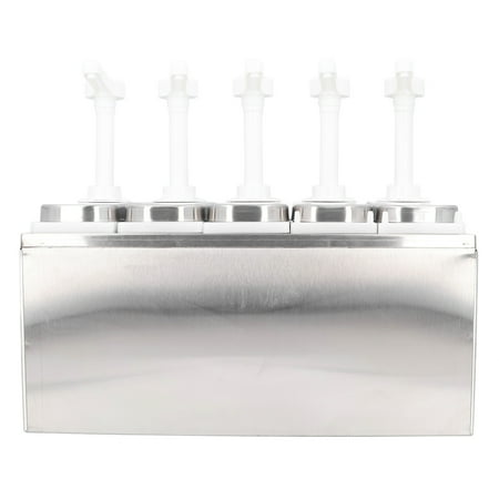 

Condiment Squeeze Pump Condiment Pump Station Large Volume Reasonable For Restaurant For Ketchup 5 Pumps