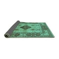 thumbnail image 2 of Ahgly Company Indoor Rectangle Oriental Turquoise Blue Industrial Area Rugs, 5' x 8', 2 of 4