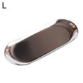 thumbnail image 2 of Mdesiwst Stainless Steel Tray, Jewelry Dish Cosmetics Organizer Bathroom Clutter Serving Platter Small Storage Tray, Oval, 2 of 8
