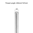 thumbnail image 2 of Uxcell Fully Threaded Rod M5 x 200mm 0.8mm Thread Pitch 304 Stainless Steel Right Hand Threaded Rods Bar Studs 8 Pack, 2 of 6