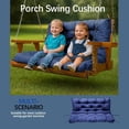 thumbnail image 6 of Porch Swing Cushions Thickened 5 inch 3 Seat Garden Swing Seat Cushions Replacement Waterproof Outdoor Bench Cushions 60 x 40 inch, 6 of 15