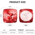 thumbnail image 3 of Set of 4 Removable Chair Seat Covers for Dining Room, Valentine''s Day Stretchable Office Kitchen Chair Slipcovers Cushion Protector Heart Love Ballons Furniture Decor, 16.9x16.9 Inches, 3 of 6