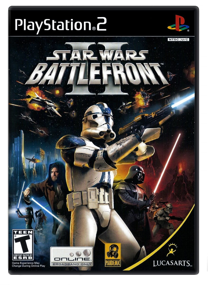 PS2 Star Wars: Battlefront II 2 Disc Only Tested W/ GAME GUIDE