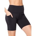 thumbnail image 2 of Biker Shorts for Women with Pocket Body Contour Bike Short for Workout Yoga Running, 2 of 7