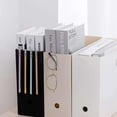 thumbnail image 6 of Magazine Rack Floor foldable Magazine Holders Basket Organizer Newspaper Storage Bin Organizer for Home Document File Holder for Coffee Table Side Table Living Room Reception Desk Bathroom, 6 of 7