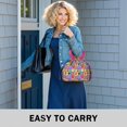 thumbnail image 6 of Colorful Dog Paw Footprint Drawstring Lunch Bag Women - Drawstring Lunch Bag Insulated for Work Office - Stain-Resistant Large Lunchbags for Women with Multi-Pockets, 6 of 6