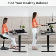 thumbnail image 2 of VIVO Height Adjustable Standing Desk Gas Spring Riser 25" Tabletop Sit Stand, 2 of 8