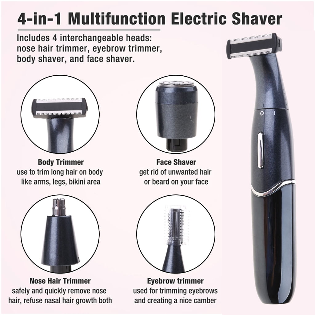 4 In 1 Female Electric Epilator Women Body Face Multifunctional Shaving Man Intimate Area Shaver Face Beard Trimmer