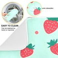 thumbnail image 2 of Yayeee Dish Drying Mat for Kitchen Counter 16"x18" Microfiber Absorbent Pad, Green Strawberry, 2 of 7