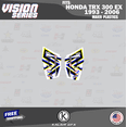 thumbnail image 4 of Kalair GFX Graphics Kit for Honda TRX 300EX MAIER PLASTICS (1993-2006) Vision Series, 4 of 5
