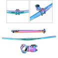 thumbnail image 4 of Juego de manillar de bicicleta de 3 paquetes, manillar de bicicleta de montaña de 7  degree de aleación de aluminio colorido Plano 60 Vástago 272 Tubo kusrkot  Manillar de bicicleta, 4 of 8