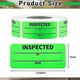 thumbnail image 4 of 1 x 2.25 Inch Control Inventory Labels 500 Labels Per Roll Inspected by Rectangle Labels Fluorescent Green Adhesive Stickers, 4 of 5