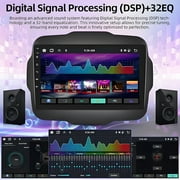 IKASEFU Car Radio for Jeep Renegade 2015-2020 Compatible with Wireless Carplay Android Auto 9 Touch Screen Stereo Bluetooth FM/AM GPS Navigation Multimedia Player Head Unit