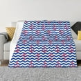 thumbnail image 1 of Fotbe Nautical Anchors Manta de Franela con Estampado, Manta Ultrasuave para Cama, Sofá, Auto, Hipoalergénica y Antibolitas-50"x40", 1 of 6