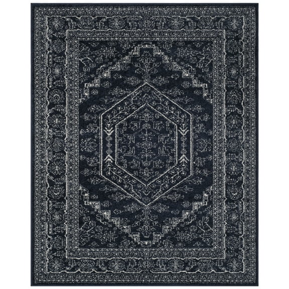 SAFAVIEH Adirondack Xavier Oriental Area Rug, Navy/Ivory, 11' x 15'