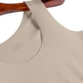 thumbnail image 7 of Yigetop Women Tank Top! Womens Tank Tops Sleeveless Neck Loose Fit Summer Clothes Basic Tank Tops for Women Khaki L, 7 of 7