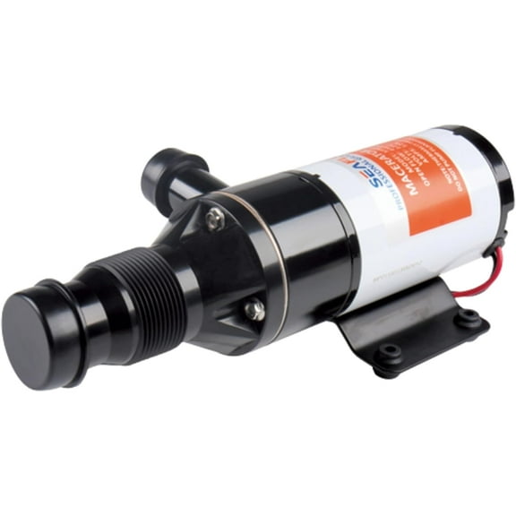 SEAFLO 01 Series 24V Macerator Pump – 12 GPM Self-Priming, Anti-Clog, Run-Dry, Heavy-Duty for RV, Marine, Boats, Yachts & Campers – CE & RoHS Certified – 4-Year Warranty