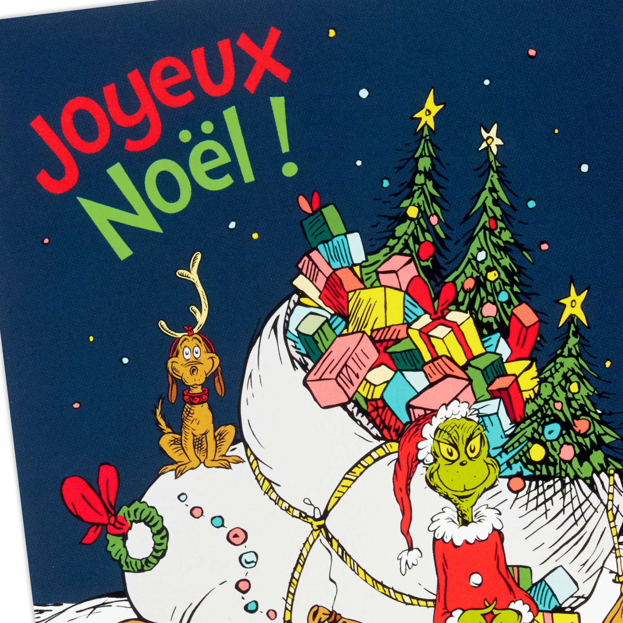 Hallmark Dr. Seuss's How the Grinch Stole Christmas! French-Language Boxed Christmas Cards, Merry Grinchmas (20 Cards)
