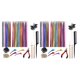 thumbnail image 1 of Minnieouse Kit de oropel para extensiones de cabello de 12 colores, 2400 hebras para peinar a mujeres y hombres, 120cm 2piezas 120 cm, 1 of 1