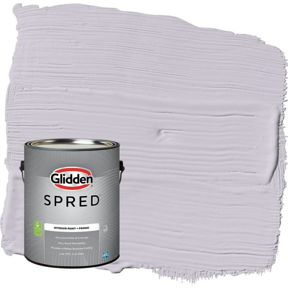Glidden Spred Silver Chalice / Purple Eggshell Interior Paint with Primer, 1 Gallon