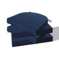 thumbnail image 5 of Peace Nest U Shaped 17" x 16" Navy Solid Print Round Chair Outdoor Seating Cushion, Waterproof Patio Furniture Cushions, Set of 4, 5 of 5