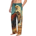 thumbnail image 6 of Honiee Western Desert Cactus Bald Eagle for men - a sleek fusion of Straight Pajama Pants, versatile Lounge Pants, and cozy Sleepwear, all rolled into one-X-Large, 6 of 6
