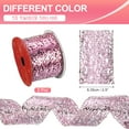thumbnail image 2 of Uxcell Glitter Mesh Wired Ribbon for Bows Making Wedding Decor Gifts Crafts Pink, 2 of 6