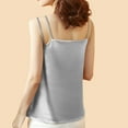thumbnail image 5 of JGGSPWM Womens Silk Satin Tank Tops V Neck Casual Cami Sleeveless Camisole Blouses Summer Soft Basic Tank Shirt Silver XXXL, 5 of 6