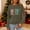 Army Green, variant on HOMBOM Womens Long Sleeve Tops Plus Size Black Outfits Fall Merry Christmas Christmas T Shirts for Ladies Crewneck