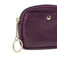 thumbnail image 5 of Unique Bargains 1 Pc Coin Purse Wallet Portable Square With Rounded Corners Coin Purse Pouch Purple Red, 5 of 5