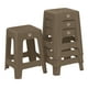 thumbnail image 1 of Kit 4 Bancos Cuadrado Para Exterior E Interior (Gris Calido), 1 of 4