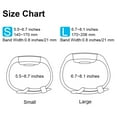thumbnail image 3 of Soft TPU Strap For Fitbit Charge 2 Band Smart Watch Strap Bracelet For Fitbit Charge 2 Watchband Wristband Replacement Light Pink Size L, 3 of 6