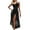 Black-06, variant on DISKEBUISS Womens Bathing Suit Cover Ups Mesh Solid Color Backless Padded Summer Beach Swimsuit Coverup Dress S-XL